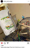 Cold-pressed organic parrot pellets