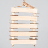 Balsa Ladder medium chunky bird toy with balsa rungs, pine beads, and cardboard for climbing, shredding, and chewing