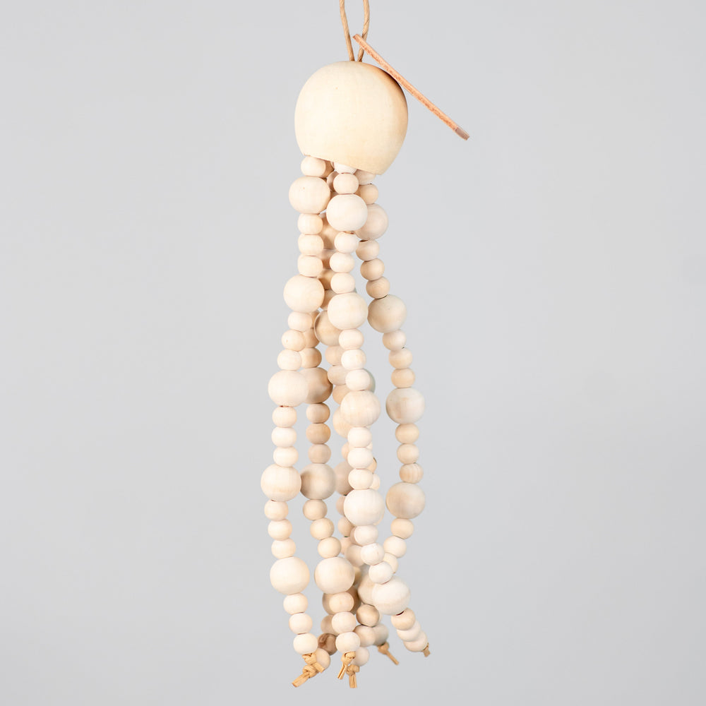 Beaded Bell medium chunky bird toy with safe beads and interactive design for chewing, snapping, and enrichment
