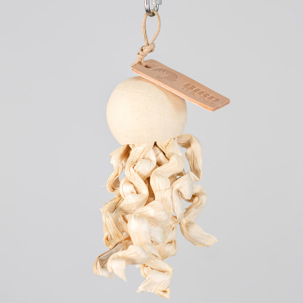 Bunchy Munchy bird toy – small shreddable toy with corn husk for preening, methodical destruction, and interactive play